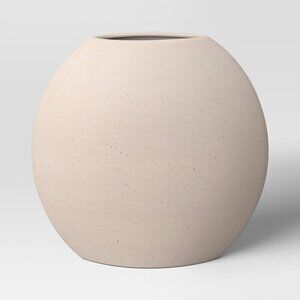 Threshold Large Ceramic Disc Ceramic Vase Modern Minimalist Home Decor - Target